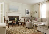 Classic Transitional Living Room by Frances Herrera