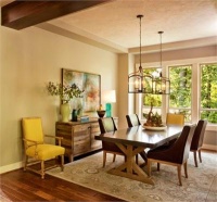 Open Transitional Dining Room by Garrison Hullinger