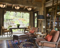 Homey Country/Rustic Library by Jerry Locati