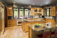 Open Transitional Kitchen by Peter Archer, AIA