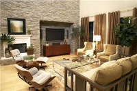 Casual Contemporary Living Room by Lori Dennis