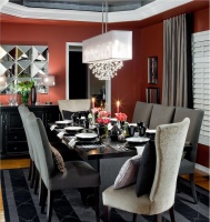 Dramatic Contemporary Dining Room by Jane Lockhart