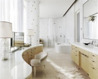 Light Transitional Bathroom by Emily Summers