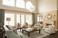 Light Transitional Living Room by Tineke Triggs