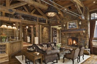 Cozy Transitional Living Room by Jerry Locati