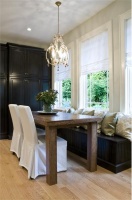 Open Transitional Dining Room by Emily Mackie