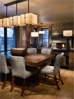 Relaxing Transitional Dining Room by Melissa Greenauer