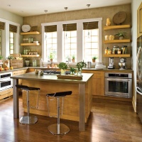 Light Contemporary Kitchen by Traci Kearns