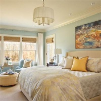 Light Traditional Bedroom by Garrison Hullinger