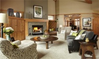 Homey Country/Rustic Living Room by Susan Brown