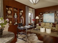 Elegant Transitional Home Office by Suzanne Tucker