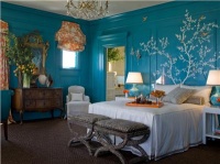 Dramatic Transitional Bedroom by Kendall Wilkinson