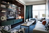 Casual Contemporary Media Room by Shawn Henderson