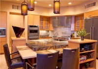 Elegant Contemporary Kitchen by Lori Carroll