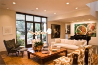 Classic Transitional Living Room by Trip Haenisch