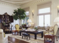 Light Traditional Living Room by Suzanne Tucker