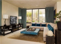 Elegant Contemporary Living Room by Lori Dennis