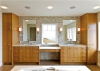 Light Contemporary Bathroom by Kelly Taylor