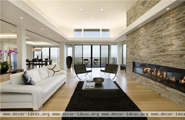 Open Contemporary Living Room by Mark English