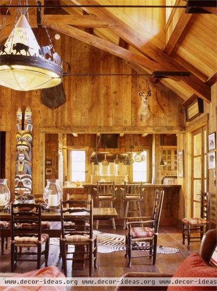 Casual Country/Rustic Dining Room by Suzanne Tucker