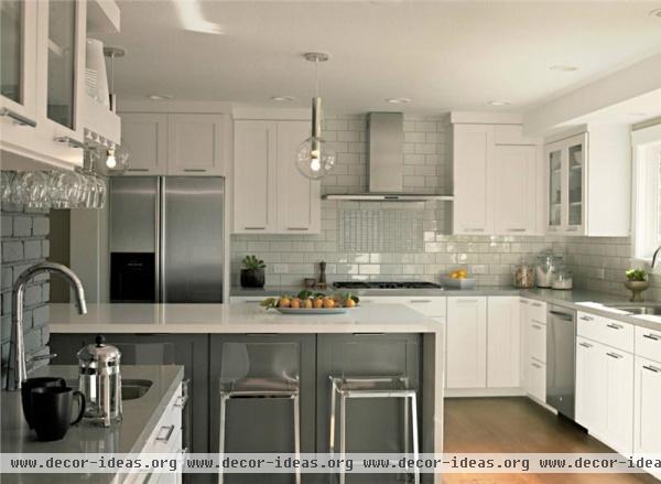 Light Contemporary Kitchen by Mary Jo Fiorella