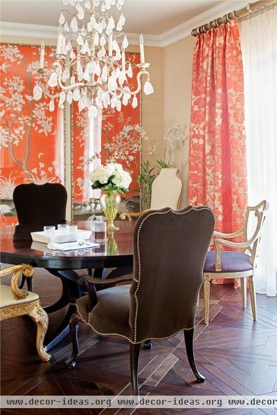 Elegant Contemporary Dining Room by Jamie Herzlinger