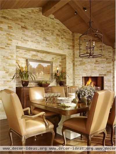 Sunny Transitional Dining Room by Suzanne Tucker