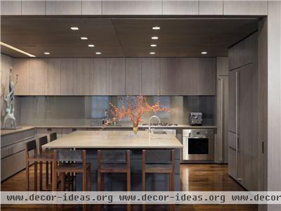 Dark Contemporary Kitchen by Gary Lee