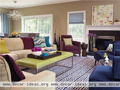 Light Contemporary Living Room by Rachel Reider