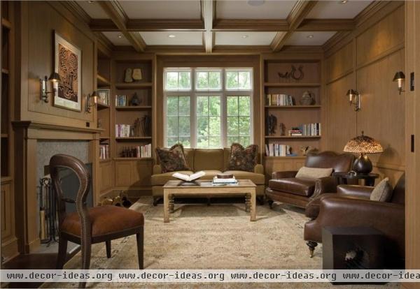 Private Traditional Library by Susan Fredman