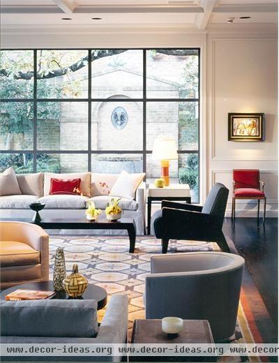 Open Transitional Living Room by Emily Summers