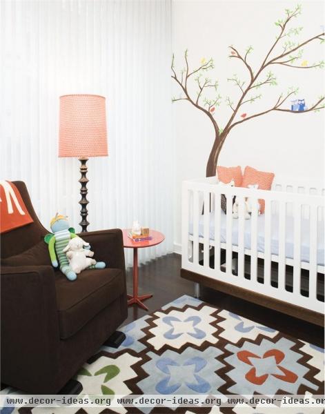 Light Contemporary Kid's Room by Amanda Moore