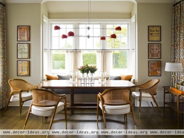 Homey Contemporary Dining Room by Gideon Mendelson