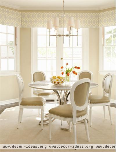 Light Transitional Dining Room by Tineke Triggs