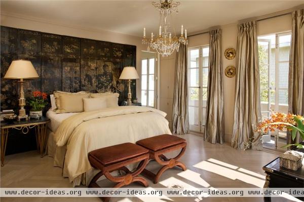 Elegant Transitional Bedroom by Candace Barnes