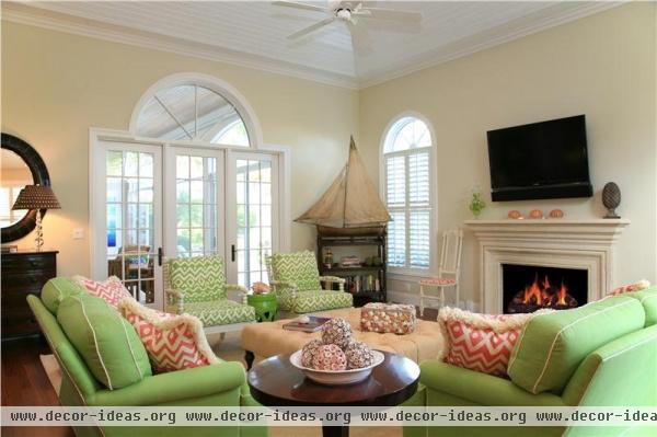 Classic Contemporary Family Room by Jacquelyn Armour