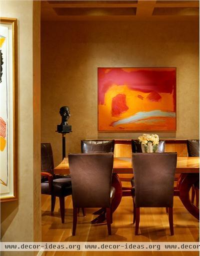 Elegant Contemporary Dining Room by Jamie Herzlinger