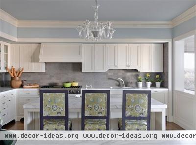 Light Transitional Kitchen by Kendall Wilkinson