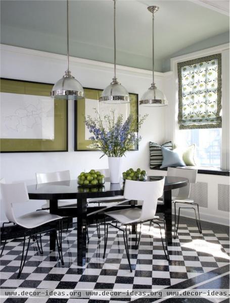 Sunny Contemporary Dining Room by Jessica Lagrange