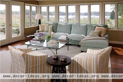 Homey Transitional Living Room by Rachel Reider