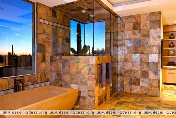 Relaxing Country/Rustic Bathroom by Lori Carroll