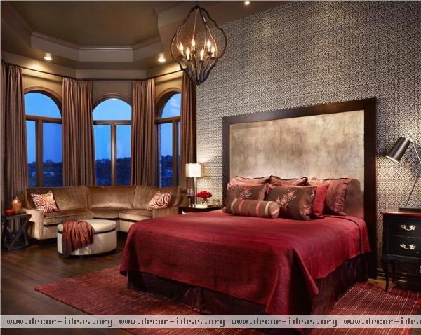 Romantic Contemporary Bedroom by Laura Britt