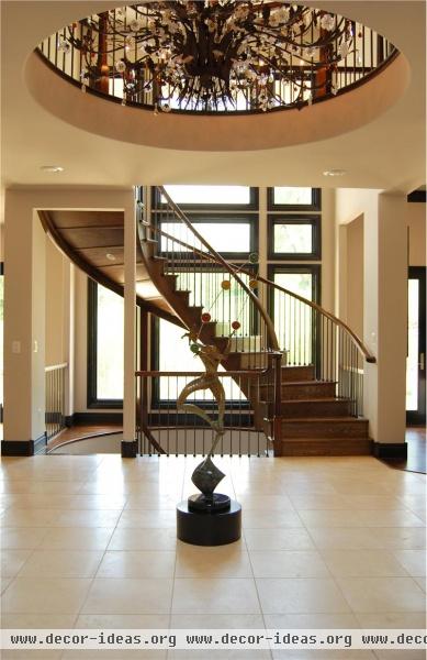 Open Contemporary Foyer by Janet Morais