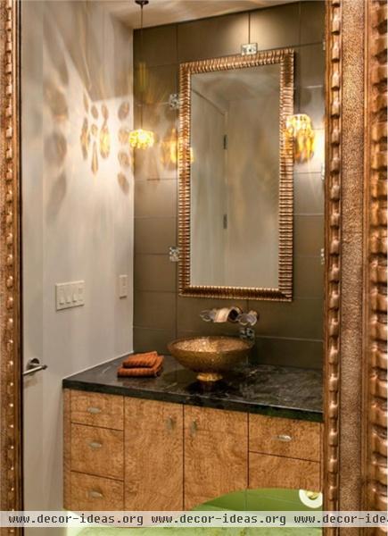 Elegant Transitional Bathroom by Lori Carroll