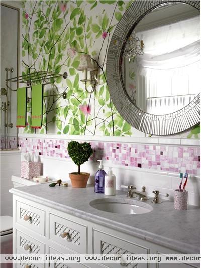 Airy Transitional Bathroom by Susan Anthony