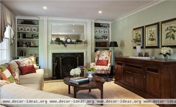 Elegant Transitional Living Room by Barbara Feinstein