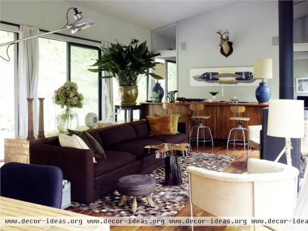 Cozy Transitional Living Room by Gabriel Benroth, Adam Rolston & Drew Stuart