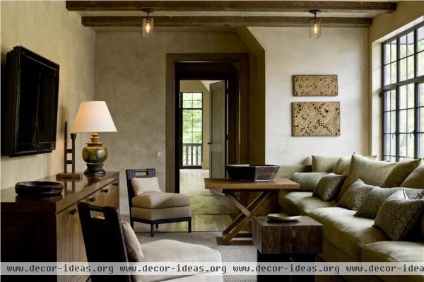 Casual Transitional Family Room by Glenn Gissler