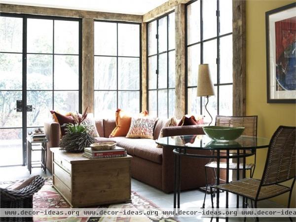 Homey Country/Rustic Living Room by Carter Kay