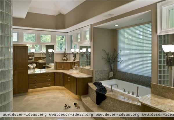 Elegant Contemporary Bathroom by Drury Design